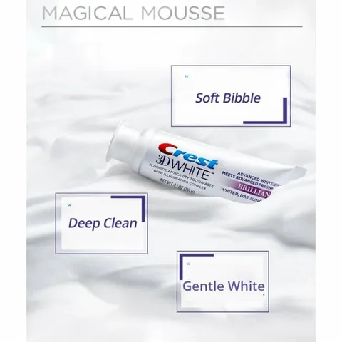 [ Date 2025] Kem đánh răng trắng răng Crest White Brilliance 99g