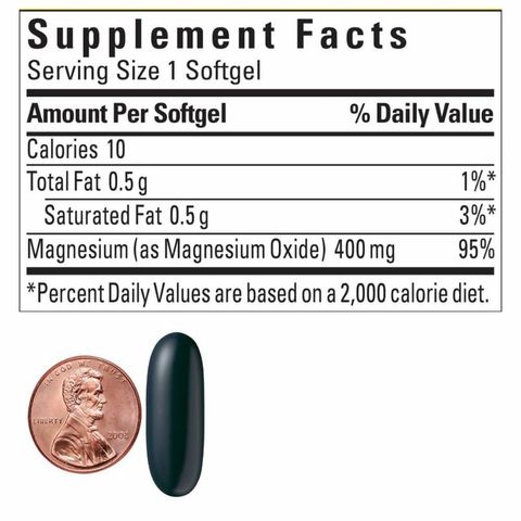 Viên Bổ Sung Magiê Nature Made 400mg - Hỗ Trợ Sức Khỏe Xương Và Cơ Bắp, Giảm Stress - 180 Viên