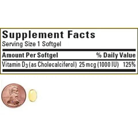 [ Date 2027] Viên uống vitamin D3 Nature Made 1000IU 650v,5000IU 100v