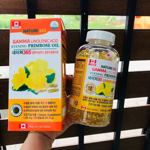 Viên Uống Tinh Dầu Hoa Anh Thảo Hàn Quốc Gamma Linolenic Acid Hộp 365 Viên