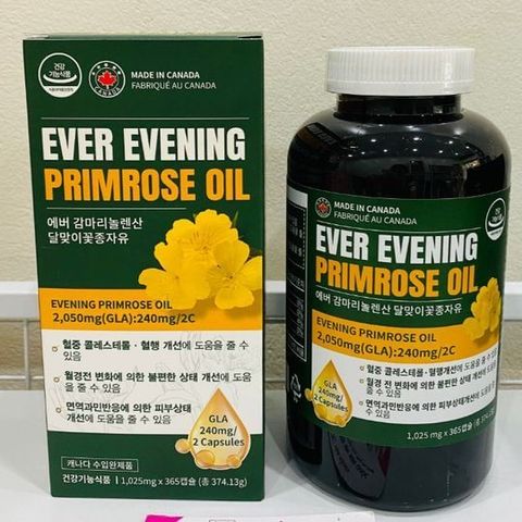 Viên Uống Tinh Dầu Hoa Anh Thảo Hàn Quốc Gamma Linolenic Acid Hộp 365 Viên