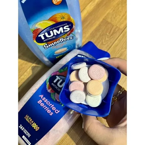 [ Date 2027] Viên ngậm Tums dạ dày, khó tiêu , ợ nóng, ợ chua 750mg 250 viên, 1000mg 265 viên