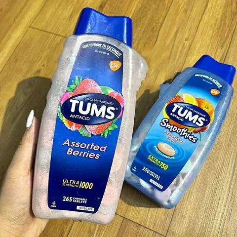 [ Date 2027] Viên ngậm Tums dạ dày, khó tiêu , ợ nóng, ợ chua 750mg 250 viên, 1000mg 265 viên