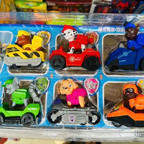 Bộ 6 xe đồ chơi đội chó cứu hộ mã 7133
