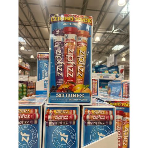 combo Bột sủi cung cấp năng lượng & vitamin -ZIPFZZ HEALTHY [Hàng Mỹ]