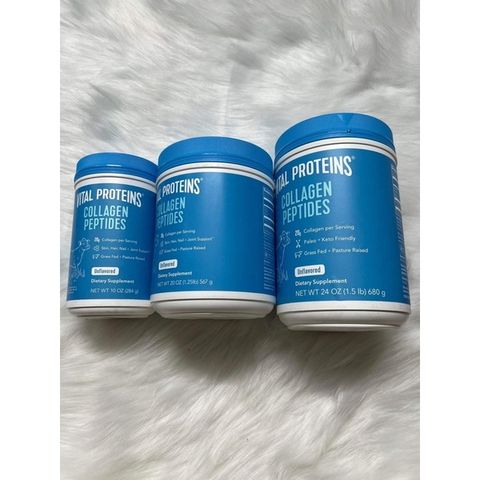 Bột Thủy Phân Vital Proteins Collagen Peptides 567g - Hỗ Trợ Chống Lão Hóa, Tăng Cường Đàn Hồi Da, Dinh Dưỡng Làn Da Khỏe Đẹp