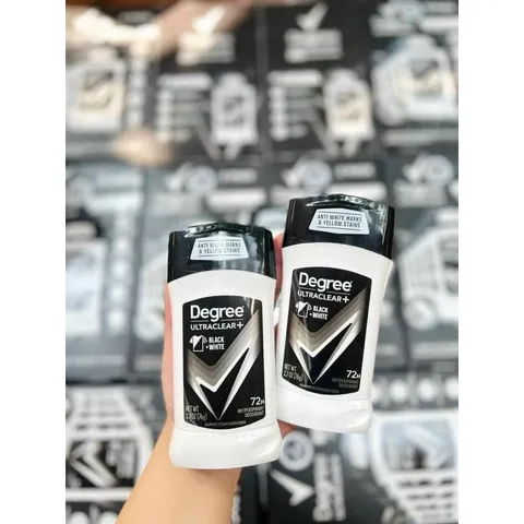 Lăn Khử Mùi Nam Degree Ultraclear Black + White 48h - Hương Thơm Nam Tính, Ngăn Ngừa Mồ Hôi, Không Để Lại Vệt Trắng