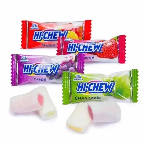 Kẹo Dẻo Trái Cây Morinaga Hi-Chew 850G - Hương Vị Dâu Tây, Táo, Xoài, Nho - Món Ngon Lành Mạnh Cho Trẻ Em và Người Lớn
