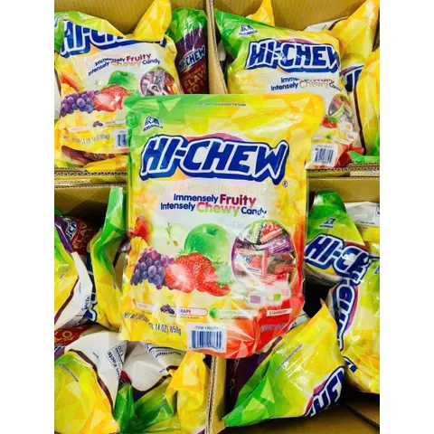 Kẹo Dẻo Trái Cây Morinaga Hi-Chew 850G - Hương Vị Dâu Tây, Táo, Xoài, Nho - Món Ngon Lành Mạnh Cho Trẻ Em và Người Lớn