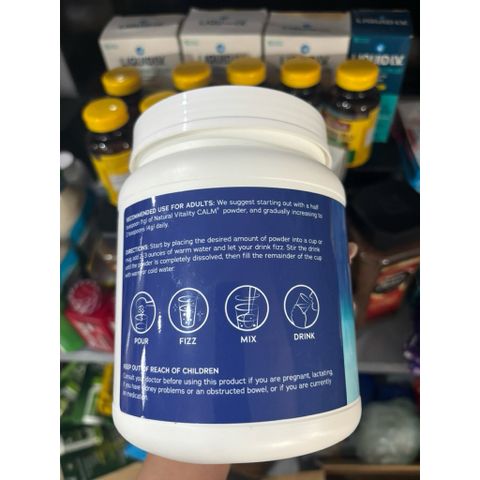 Bột Magie CALM Chanh & Raspberry - 567g Hỗ Trợ Sức Khỏe Xương, Tim Mạch, Não Bộ - Vitamin và Khoáng Chất Tự Nhiên