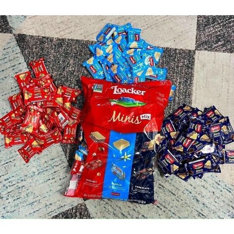 ✨ BÁNH XỐP LOACKER MINIS SIÊU NGON Ạ ! Rất là ngon nha🍓🌰🍫