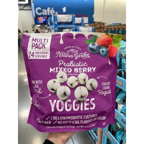 Snack Sữa Chua Trái Cây Nature’s Garden Yoggies – Bổ Sung Lợi Khuẩn, Ăn Vặt Lành Mạnh, 24 Gói Tiện Dụng