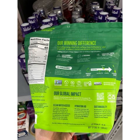 🆘 BỘT ĐIỆN GIẢI LIQUID I.V HYDRATION MULTIPLIER Của Mỹ 😋😋