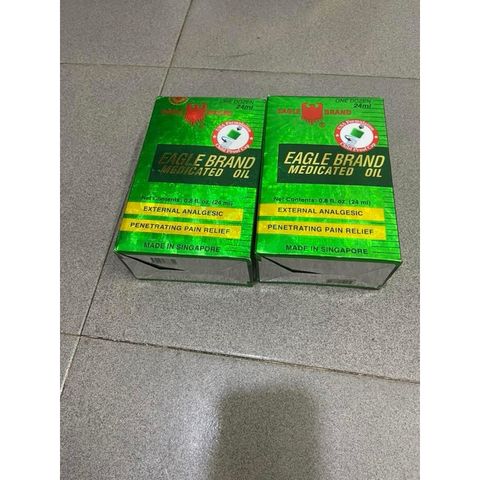 Dầu Gió Xanh Eagle Brand 24ml Chính Hãng Mỹ - Giúp Giữ Ấm, Xoa Dịu Đau Nhức, Thư Giãn Tinh Thần (Lốc 12 Chai)