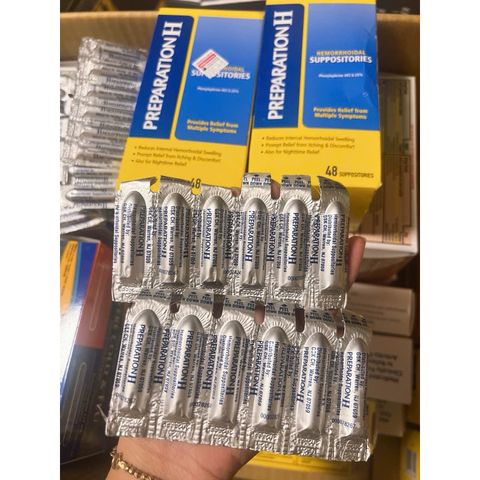 Viên đặt trĩ Preparation H Hemorrhoidal Mỹ - Sản phẩm chăm sóc sức khỏe tự nhiên, chính hãng cho người dùng