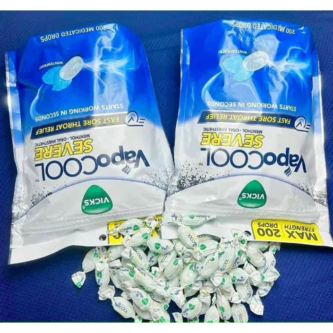  Kẹo ngậm Vicks VapoCOOL 200 viên