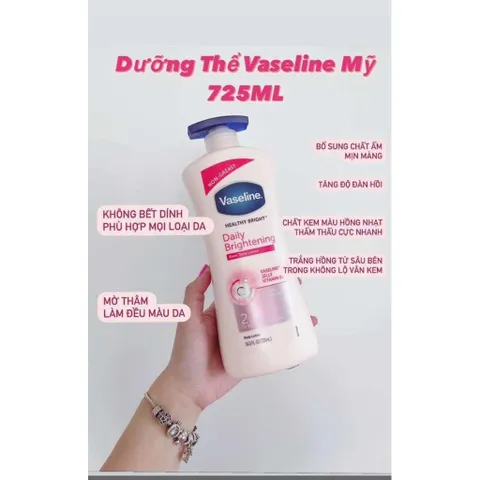 Dưỡng thể Vaseline 725ml của Mỹ mẫu mới nhất