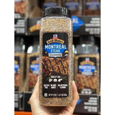 Gia Vị Tẩm Ướp Thịt Bò Nướng Montreal Steak Seasoning McCormick 822g - Nguyên Liệu Gia Vị Thịt Nướng Mỹ Hương Vị Đặc Trưng