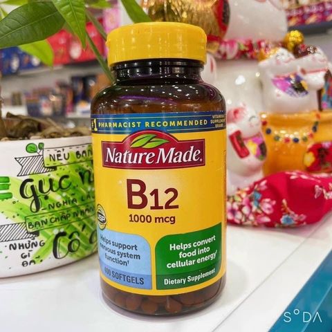 Viên bổ sung Vitamin B12 Nature Made 1000 mcg 400 viên của Mỹ