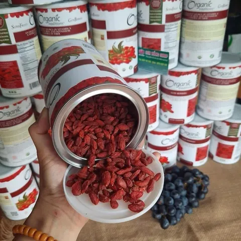 Kỷ Tử Đỏ Hữu Cơ Mỹ 454g - Kỷ Tử Organic Chất Lượng Cao, Không Chất Độc, Dùng Ngâm Rượu, Uống Trà, Dưỡng Nhân