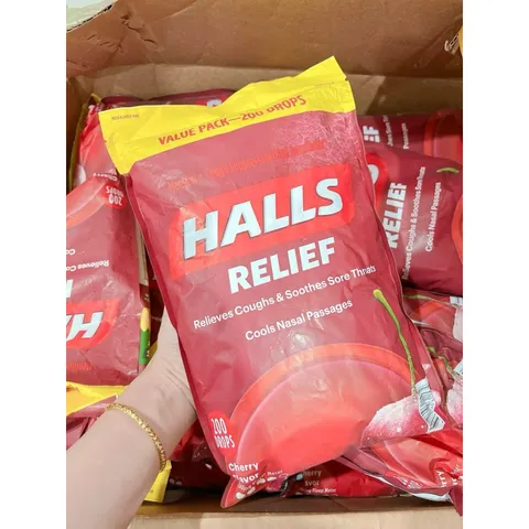 Kẹo ngậm Halls 180 viên của Mỹ