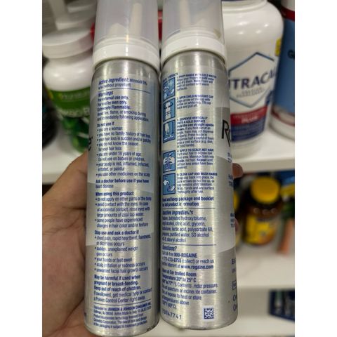 Kem mọc tóc Nam Rogaine Minoxidil 5% Foam Dạng Bọt 60ml 
