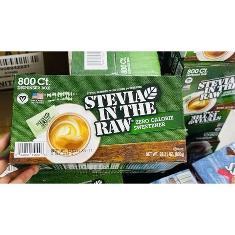 Đường ăn kiêng Stevia In The Raw của Mỹ - Chiết xuất từ lá cỏ ngọt [COMBO 50gói, combo 100 gói