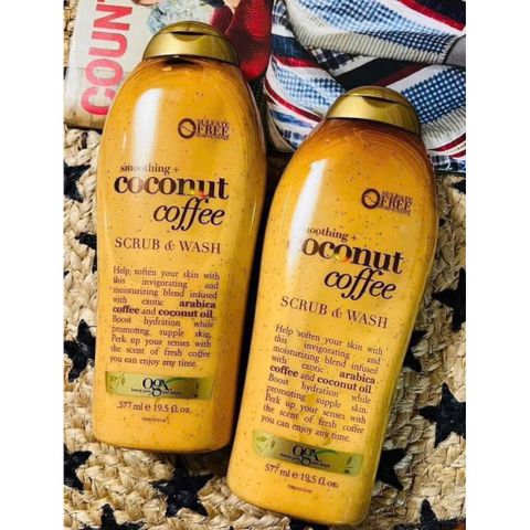 Sữa Tắm Tẩy Tế Bào Chết Coconut Coffee 577ml - Hương Dừa & Cà Phê, Làm Sạch Da Mịn Màng, Thư Giãn Tinh Thần