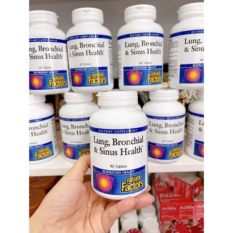 ❤Viên uống Lung Bronchial & Sinus Healthy Nature Factor 90 viên