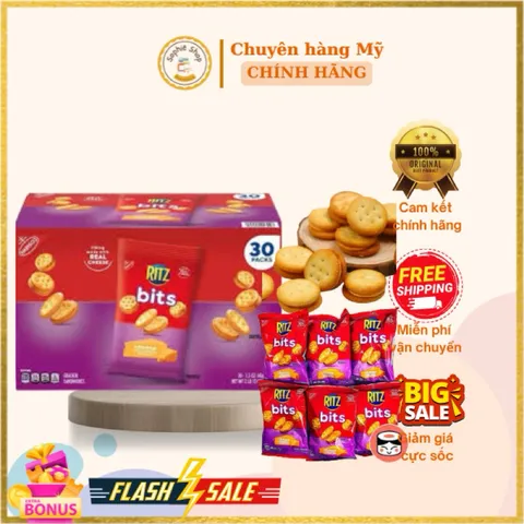 ‼️BÁNH RITZ CHEESE MINI NHÂN PHÔ MAI - MỸ
