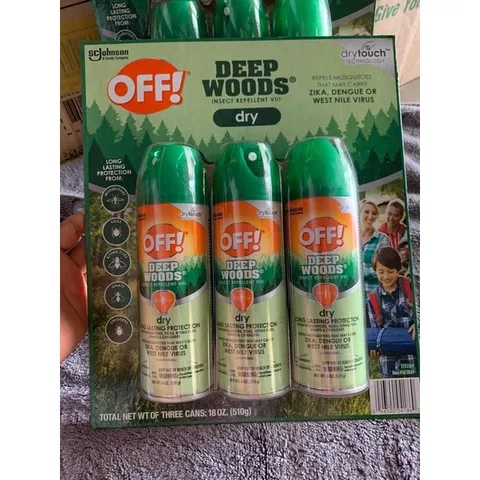 Xịt chống muỗi và côn trùng OFF! Deep Woods Dry 170g của Mỹ