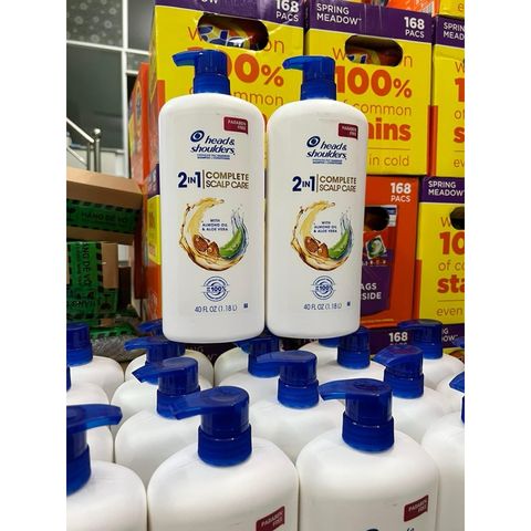 Dầu gội xả Head and Shoulders 2 in 1 Complete Scalp Care Mỹ - Chăm sóc tóc hiệu quả, ngăn gàu, cấp ẩm và nuôi dưỡng tóc chắc khỏe