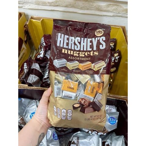 Socola Hershey's 145 Viên Đủ Vị 1.47kg - Hương vị Ngọt Đắng Thơm Ngon từ Mỹ, Đặc Sản Thích Hợp Cho Mọi Dịp