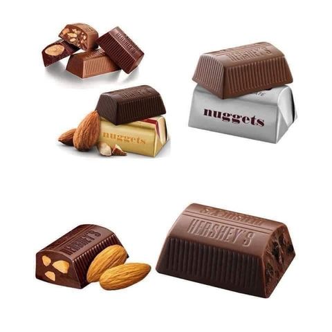 Socola Hershey's 145 Viên Đủ Vị 1.47kg - Hương vị Ngọt Đắng Thơm Ngon từ Mỹ, Đặc Sản Thích Hợp Cho Mọi Dịp