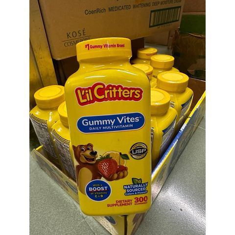 Vitamin Tổng Hợp Dành Cho Trẻ Em L'il Criters Gummy Vites 300v - Tăng Cường Sức Khỏe Và Phát Triển Toàn Diện