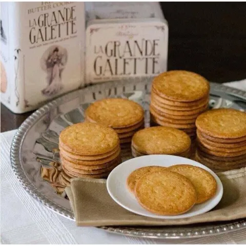 Bánh Quy Bơ Pháp La Grande Galette 600g - Bánh Nguyên Chất, Hương Vị Đậm Đà, Quà Tặng Sang Trọng cho Dịp Lễ Tết