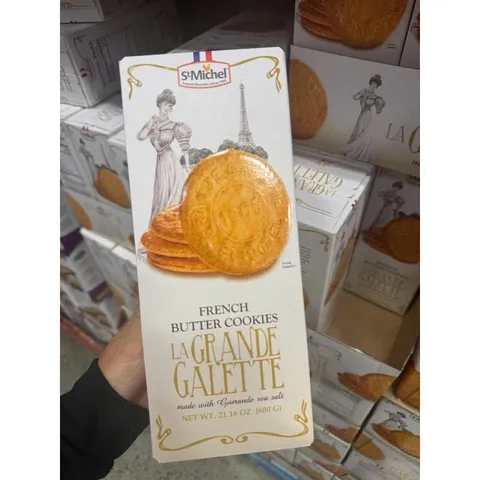 Bánh Quy Bơ Pháp La Grande Galette 600g - Bánh Nguyên Chất, Hương Vị Đậm Đà, Quà Tặng Sang Trọng cho Dịp Lễ Tết