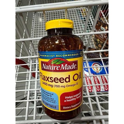 Dầu hạt lanh Omega 369 Nature Made Flaxseed Oil 1400mg 300 viên