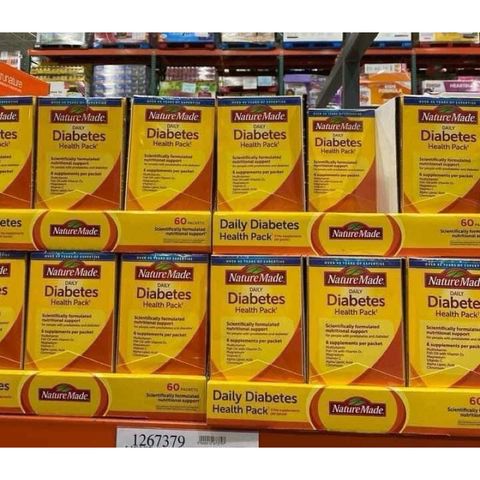 Viên Uống Hỗ Trợ Tiểu Đường - Sản Phẩm Thiên Nhiên 60 Gói, Chứa 6 Viên Vitamin Cần Thiết cho Người  Tiểu Đường