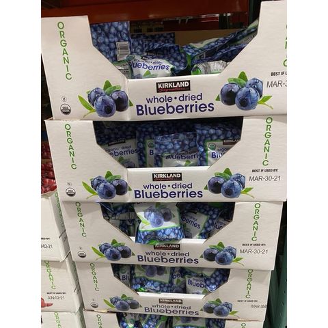 Việt Quất Sấy Khô Kirkland 567g - Snack Ngon Miệng Từ Nguyên Liệu Tự Nhiên, Dinh Dưỡng Cao