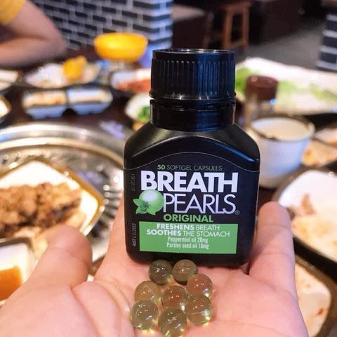 Viên Uống Thơm Miệng Breath Pearls Úc - Giải Pháp Khử Mùi Hôi Miệng, Hơi Thở Thoáng Mát Suốt Cả Ngày