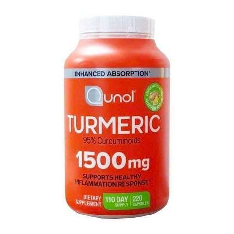 Viên Nghệ Turmeric Curcumin Qunol 1500mg Hộp 220v - Thực Phẩm Chức Năng Hỗ Trợ Sức Khỏe, Chống Viêm, Chất Lượng Costco