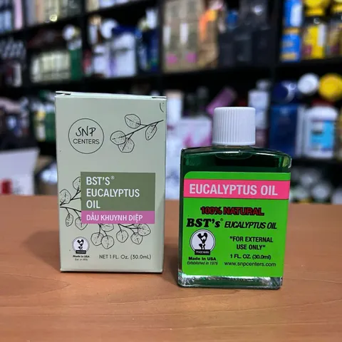 Dầu Khuynh Diệp BTS 30ml - Tinh Dầu Giảm Ho, Nghẹt Mũi, Cảm Lạnh, Hỗ Trợ Ngủ Ngon, Giảm Đau Cơ Bắp Từ Mỹ