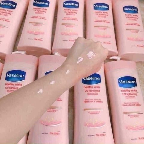 Sữa Dưỡng Thể Vaseline Healthy White 725ml - Dưỡng Da Trắng Sáng, Mịn Màng, Cấp Ẩm Chuyên Sâu Cho Mọi Loại Da