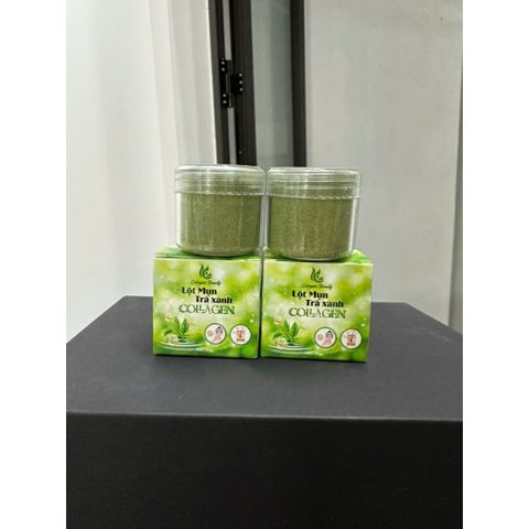 Mặt Nạ Lột Mụn Trà Xanh Collagen Vibeauty - Giải Pháp Loại Bỏ Mụn Đầu Đen và Mụn Cám 50g Chính Hãng