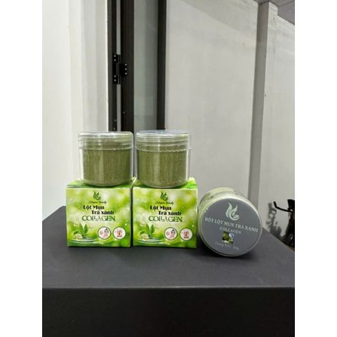 Mặt Nạ Lột Mụn Trà Xanh Collagen Vibeauty - Giải Pháp Loại Bỏ Mụn Đầu Đen và Mụn Cám 50g Chính Hãng