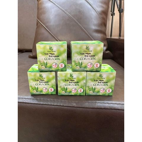 Mặt Nạ Lột Mụn Trà Xanh Collagen Vibeauty - Giải Pháp Loại Bỏ Mụn Đầu Đen và Mụn Cám 50g Chính Hãng
