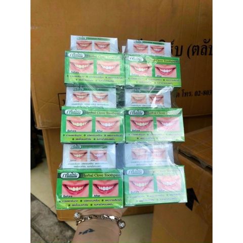 Bột Tẩy Trắng Răng Green Herbal Thái Lan - Tặng Kèm Hủ 10Gr, Hiệu Quả Xóa Vết Ố Vàng, Răng Trắng Sáng Sau 14 Ngày Sử Dụng