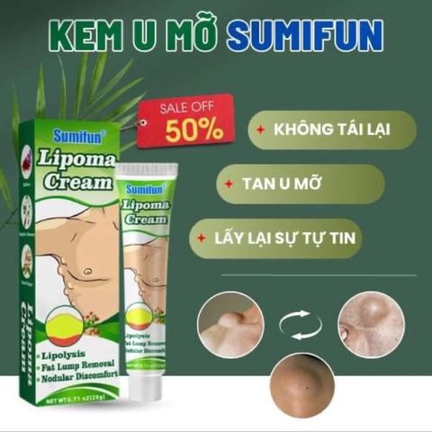 Kem Bôi Tan U Mỡ Thảo Mộc Sumifun - Giảm Sưng Đau, Loại Bỏ U Lớn, Da Khỏe Mạnh Tự Nhiên, Chiết Xuất 9 Loại Thảo Mộc Quý