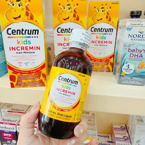 Siro Biếng Ăn Centrum Kids Incremin Iron Mixture 200ml